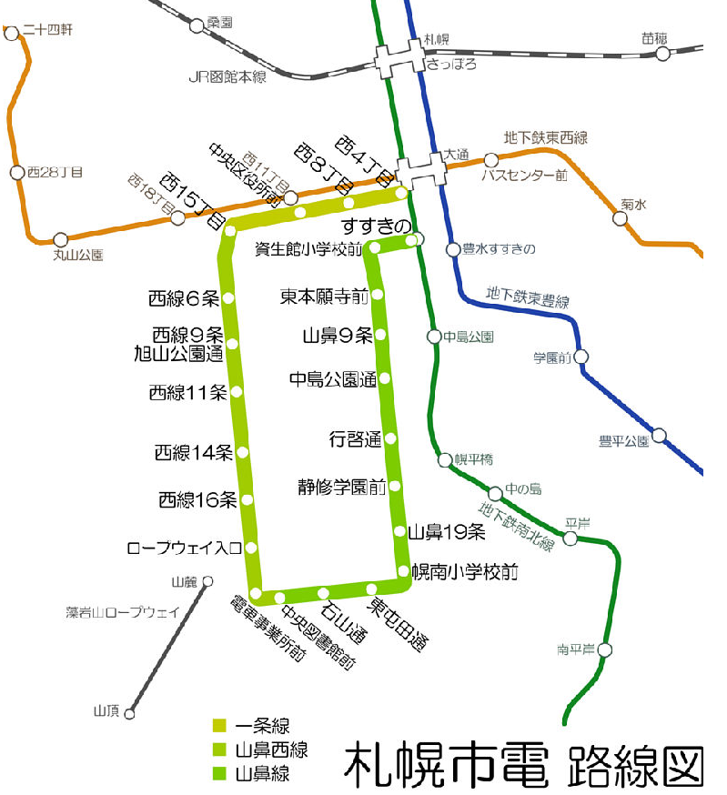 Hướng dẫn cần xem trước khi đi xe điện Sapporo