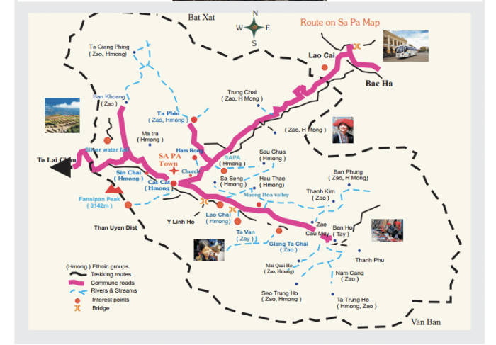 Bản đồ du lịch Sapa chính xác nhất cho du khách – Kavo Travel