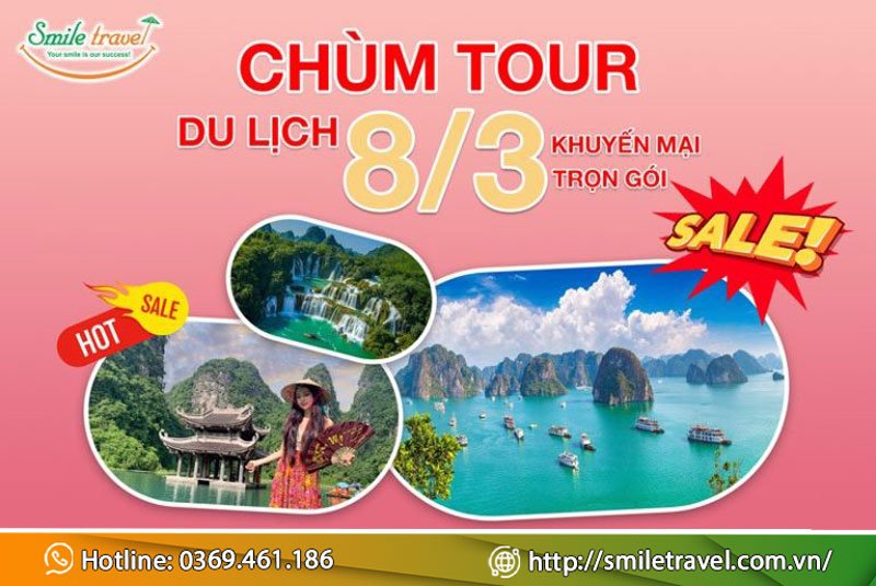 Chương trình tour du lịch 8/3 ưu đãi trọn gói
