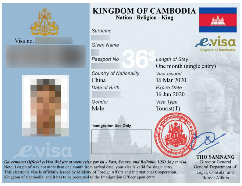 Campuchia không có hạn chế đối với công dân Trung Quốc, việc xử lý visa và nhập cảnh vẫn diễn ra bình thường.
