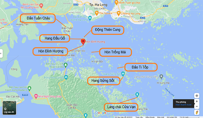 Bản đồ du lịch Hạ Long chi tiết cho những tín đồ yêu biển – Kavo Travel