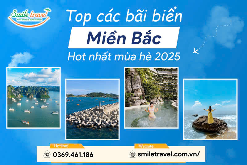 Top những bãi biển đẹp ở miền Bắc