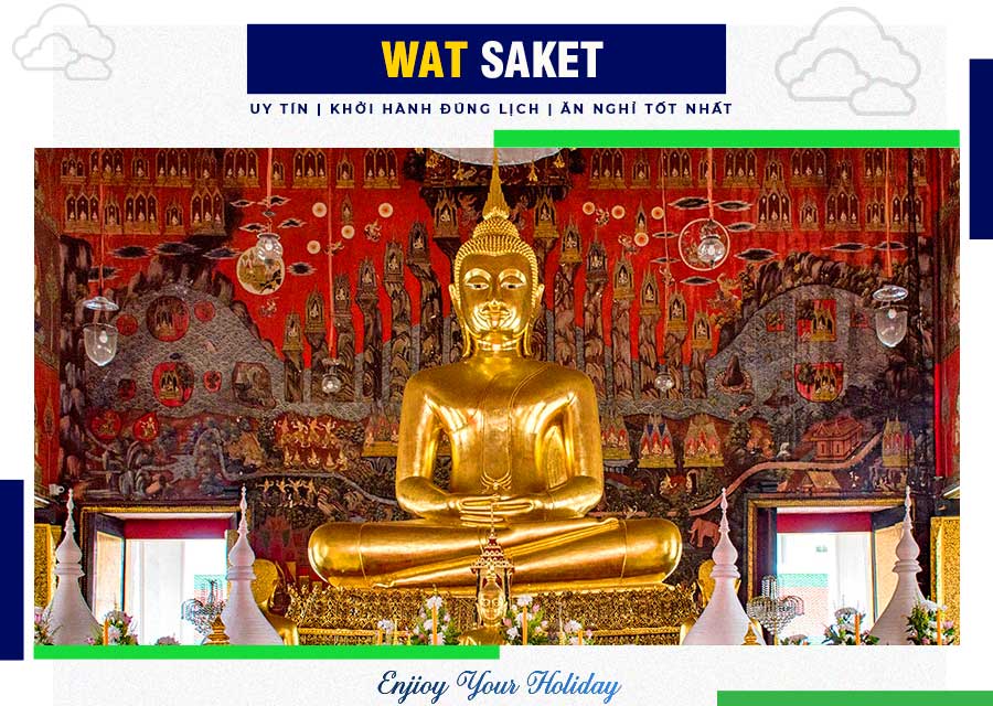 Chùa Wat Saket ở Thái Lan